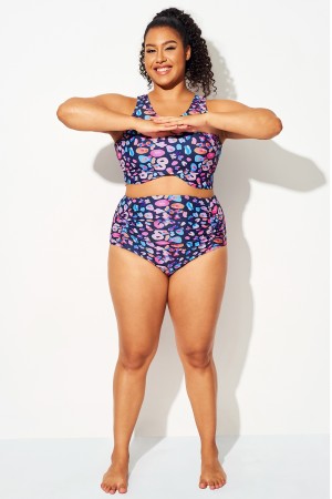 Parte Inferior De Cintura Alta De Color Caramelo De Talla Grande